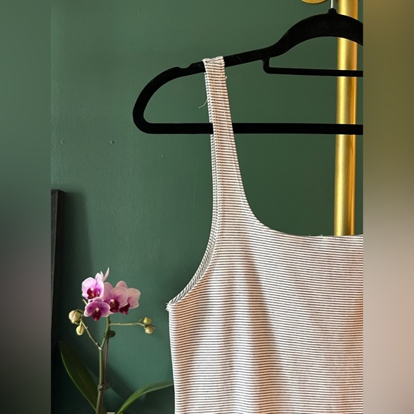 Zara Body Con Pin Stripe Tank Dress - Picture 2 of 4